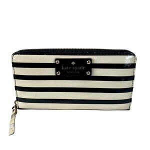 Kate Spade New York Striped Zip-Around Wallet